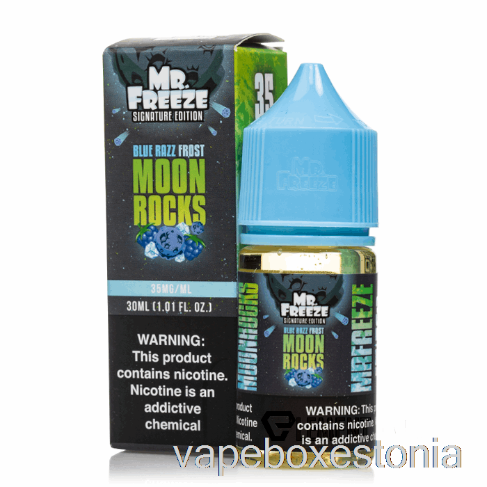 Vape Box Estonia Moonrocks - Blue Razz Frost - Mr Külmutatud Soolad - 30ml 50mg